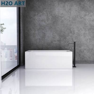 HA2007 Function Whirlpool Bathtubs Skirt Acrylic Bathtub with Tile Flange Topmount