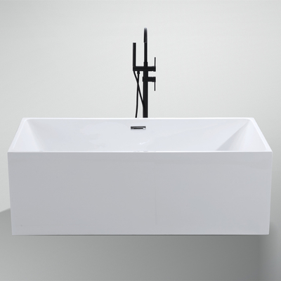 Straight Vertical PMMA Acrylic Freestanding Bathtub with in 1700X750/1700X800X580mm