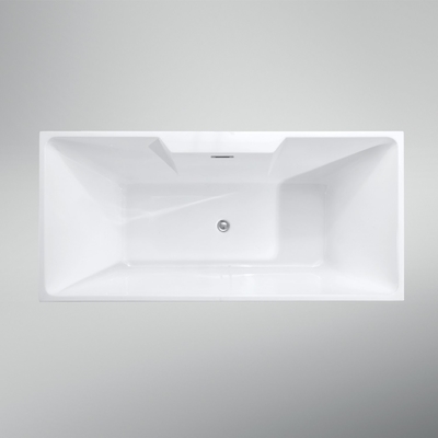 Customized Hand Control Popular Design Luxury Acrylic Freestanding Bathtub Narrow Rim