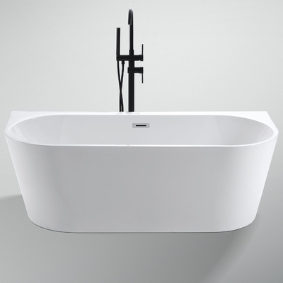 US Sales European Typical Pure PMMA Acrylic Wall Side Freestanding Bathtub 1700mm