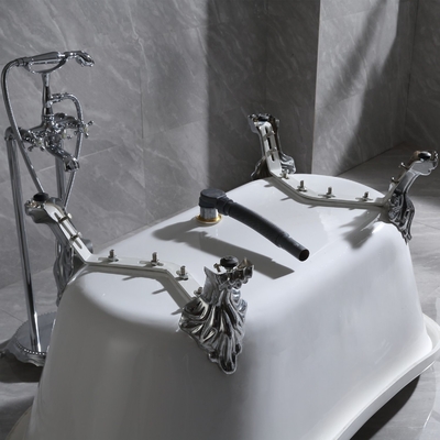 Double Ended Clawfoot Classical Acrylic Bathtub Freestanding with Customized Request