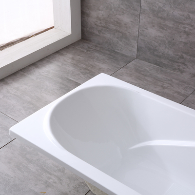 Built-in Structure and Optional Drainer for Easy Installation Acrylic Panel Bathtub
