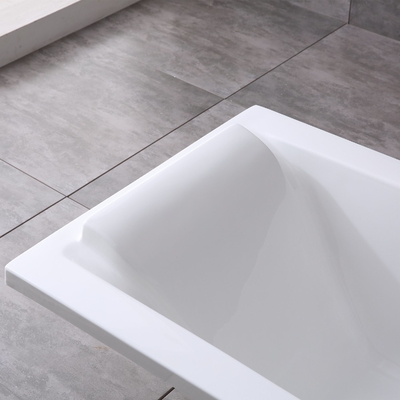 End Drain Acrylic Bathtub with Simple Function 1700mm  Hand Control