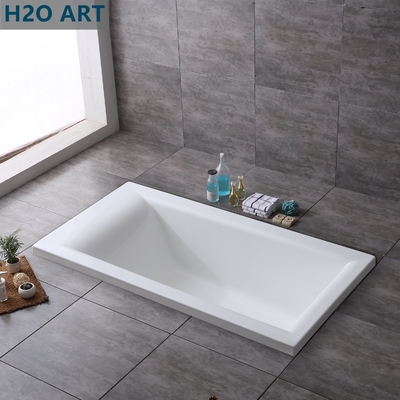 Simple Built-in Acrylic Bathtub Design for Asia Market Customized Request Option
