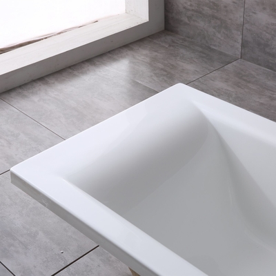 Simple Built-in Acrylic Bathtub Design for Asia Market Customized Request Option