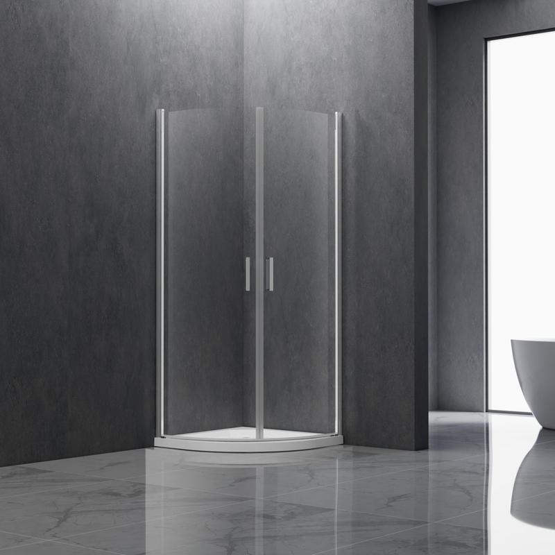 Tempered Glass Arc Simple Shower Enclosure Low Shipping Cost and 30-Day Return Policy